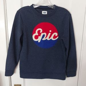 Old Navy Boys Blue Epic Sweatshirt Large